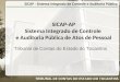 Tribunal de Contas do Estado do Tocantins SICAP-AP Sistema Integrado de Controle e Auditoria Pública de Atos de Pessoal