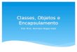 Classes, Objetos e Encapsulamento Prof. M.Sc. Ronnison Reges Vidal