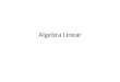 Algebra Linear. Aplicações Resolução de problemas Lineares Otimização de processos Estatística Processamento de Imagens Programação