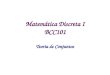 Matemática Discreta I BCC101 Teoria de Conjuntos