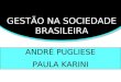 GESTÃO NA SOCIEDADE BRASILEIRA ANDRÉ PUGLIESE PAULA KARINI