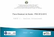 PARTE I – Analise Situacional março - 2011 Secretaria de Estado de Saúde de Mato Grosso Superintendência de Políticas de Saúde Coordenadoria de Gestão