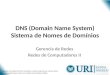 DNS (Domain Name System) Sistema de Nomes de Domínios Gerencia de Redes Redes de Computadores II *Baseado nos slides da Profa. Ana Benso e outro conjunto