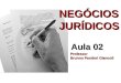 NEGÓCIOS JURÍDICOS Aula 02 Professor Brunno Pandori Giancoli