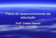 Plano de desenvolvimento da educação Profª. Cristina Tassoni PUC-Campinas
