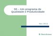5S – Um programa de Qualidade e Produtividade Nov 2013