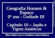 Geografia Homem & Espaço 9 º ano - Unidade III Capítulo 10 – Japão e Tigres Asiáticos Elian Alabi Lucci e Anselmo Lazaro Branco Parte integrante da obra