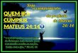 QUEM IRA CUMPRIR MATEUS 24:14. OS VERDADEIROS ADVENTISTAS (REMANESCENTES)