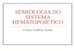 SEMIOLOGIA DO SISTEMA HEMATOPOIÉTICO Chiara Padilha Costa