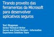 Tirando proveito das ferramentas da Microsoft para desenvolver aplicativos seguros Yuri Diogenes Senior Technical Writer Server and Cloud Division – Information