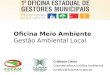 Oficina Meio Ambiente Gestão Ambiental Local Cristiane Casini Coordenadora Jurídica Ambiental juridico@fujama.sc.gov.br
