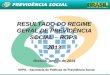 1 RESULTADO DO REGIME GERAL DE PREVIDÊNCIA SOCIAL – RGPS 2013 Brasília, janeiro de 2014 SPPS – Secretaria de Políticas de Previdência Social