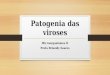 Patogenia das viroses Microorganismos II Profa Briseidy Soares