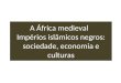 A África medieval Impérios islâmicos negros: sociedade, economia e culturas