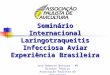 Seminário Internacional Laringotraqueitis Infecciosa Aviar Experiência Brasileira José Roberto Bottura - MV Diretor Técnico Associação Paulista de Avicultura