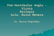 Pré-Vestibular Anglo - Viçosa Biologia Aula: Reino Monera Dr. Marcos Magalhães