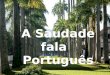 A Saudade fala Português Joinville - SC Autor Desconhecido A Saudade fala Português