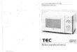Manual de usuario de horno microondas TEC 5055