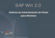 SAF Win 2.0 Sistema de Administración de Flotas para Windows