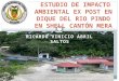 RICARDO VINICIO ABRIL SALTOS ESTUDIO DE IMPACTO AMBIENTAL EX POST EN DIQUE DEL RIO PINDO EN SHELL CANTÓN MERA