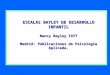 ESCALAS BAYLEY DE DESARROLLO INFANTIL Nancy Bayley 1977 Madrid: Publicaciones de Psicolog í a Aplicada