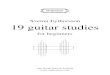 (Solfeo) Partituras - Guitarra - 19 Studios for Beginners