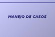 MANEJO DE CASOS. Manejo de Casos Es el proceso mediante el cual los Tribunales convierten sus ingresos (casos) en resultados (resoluciones)