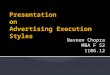 Presentation on advertising execution styles