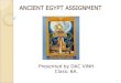 Osiris acient egypt assignment