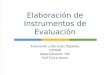 Elaboración de Instrumentos de Evaluación