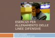 ESERCIZI PER ALLENAMENTO DELLE LINEE DIFENSIVE Sergio Gargelli 