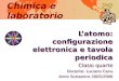 Chimica e laboratorio Latomo: configurazione elettronica e tavola periodica Classi quarte Docente: Luciano Canu Anno Scolastico 2005/2006 Latomo: configurazione