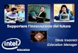 Supportare l'innovazione del futuro Silvia Invernici Education Manager