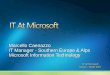 IT @ Microsoft Marzo – Aprile 2007 Marcello Caenazzo IT Manager - Southern Europe & Alps Microsoft Information Technology