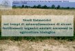 Studi lisimetrici sui tempi di mineralizzazione di alcuni fertilizzanti organici azotati ammessi in agricoltura biologica Centro Interdipartimentale di