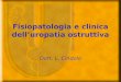 Fisiopatologia e clinica delluropatia ostruttiva Dott. L. Cindolo