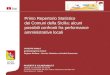 REGIONE SICILIANA Primo Repertorio Statistico dei Comuni della Sicilia: alcuni possibili confronti fra performance amministrative locali GIUSEPPE NOBILE