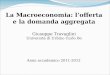 Anno accademico 2011-2012 La Macroeconomia: lofferta e la domanda aggregata Giuseppe Travaglini Università di Urbino Carlo Bo