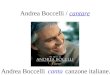 Andrea Boccelli / cantare Andrea Boccellicantacanzone italiane