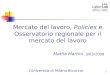 1 Mercato del lavoro, Policies e Osservatorio regionale per il mercato del lavoro (Università di Milano Bicocca) Mattia Martini 3/03/2008