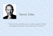 Steve Jobs Nella vita le sconfitte sono le svolte migliori. Perché costringono a pensare in modo diverso e creativo