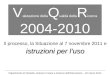 V alutazione della Q ualità della R icerca 2004-2010 Il processo, la Situazione al 7 novembre 2011 e istruzioni per luso Dipartimento di Filosofia, Scienze