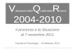 V alutazione della Q ualità della R icerca 2004-2010 Il processo e la Situazione al 7 novembre 2011 Facoltà di Psicologia – 16 febbraio 2012
