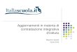 Aggiornamenti in materia di contrattazione integrativa distituto Massimo Spinelli marzo 2013