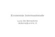 Economia Internazionale Luca De Benedictis debene@unimc.it