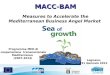 MACC-BAM Measures to Accelerate the Mediterranean Business Angel Market Legnano, 31 Gennaio 2012 Programma MED di cooperazione transnazionale Mediterraneo