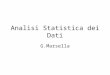 Analisi Statistica dei Dati G.Marsella. Elementi di teoria della probabilità