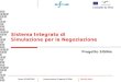Daniela Aprea Roma 01/08/2006Presentazione Progetto SISiNe Progetto SISiNe Sistema Integrato di Simulazione per la Negoziazione