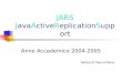 JARS JavaActiveReplicationSupport Anno Accademico 2004-2005 Bellocchi Marco Maria