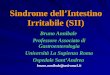 Sindrome dellIntestino Irritabile (SII) Bruno Annibale Professore Associato di Gastroenterologia Università La Sapienza Roma Ospedale SantAndrea bruno.annibale@uniroma1.it